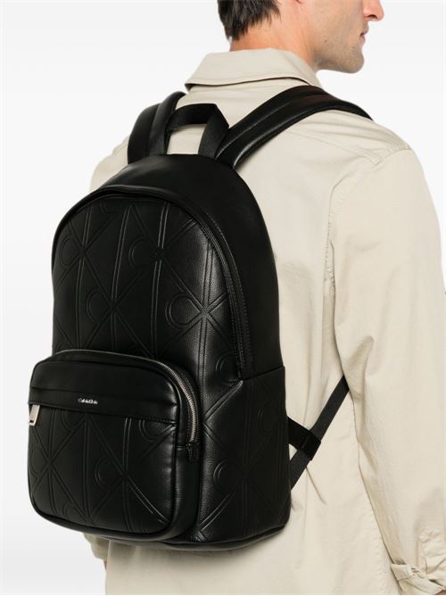 Zaino uomo Calvin Klein nero martellato con porta PC Calvin Klein | LV04D3398GUB1